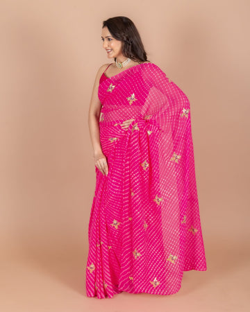 Ranas Gota Patti Mothda Saree