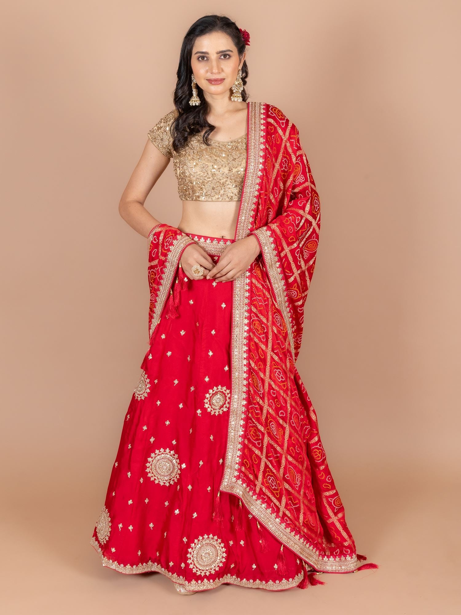 Ranas Red Color Designer Lehenga