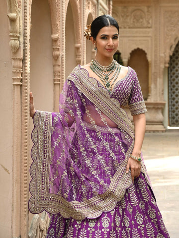 Ranas Purple Color Designer Lehenga
