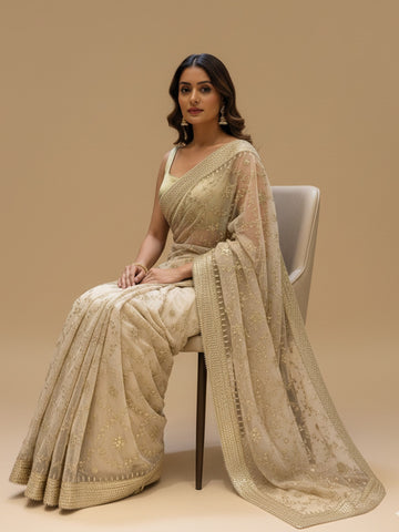 Ranas Gota Patti Jaal Work Saree
