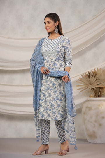 Ranas Block Print Cotton Suit Set