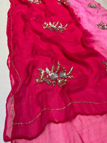 Ranas Rani & Pink Shaded Saree
