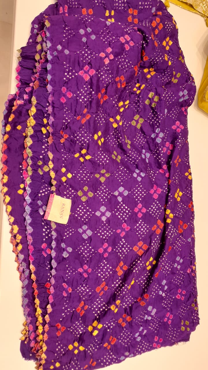 Ranas Gajji Silk Bandhej Saree