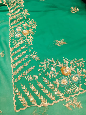 Ranas Shaded Sea Green designer Saree