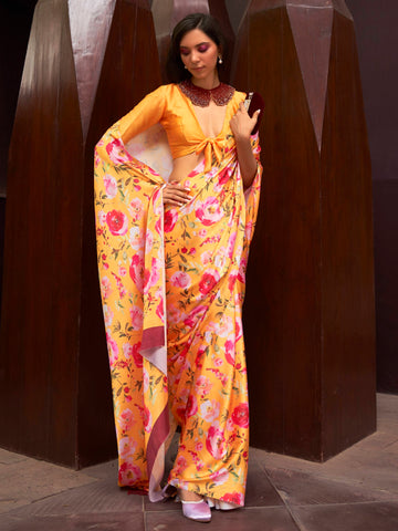 Ranas Floral Printed Designer Saree