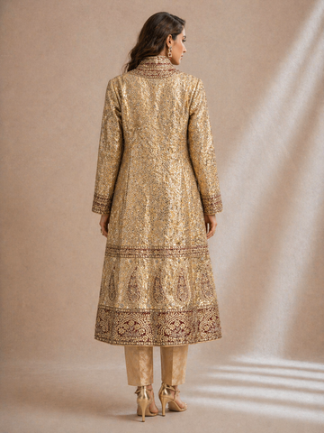Ranas Golden Tissue Long Jacket