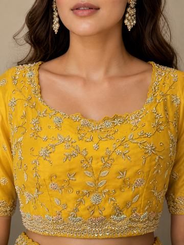 Ranas Yellow Color Designer Lehenga
