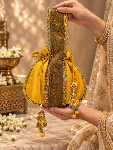 Ranas Yellow Potli Bag