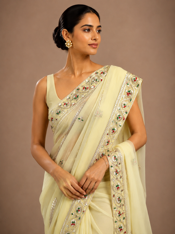 Ranas  Gota Patti & Resham Work Designer Saree
