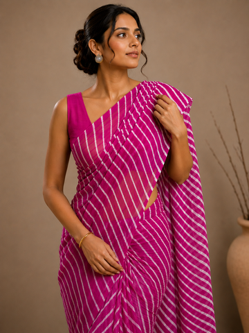 Ranas Rani Color Leheriya Saree