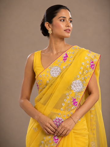 Ranas Organza Fabric Gota Patti Saree