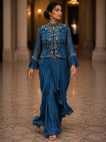 Ranas Dhoti Style Indo Western