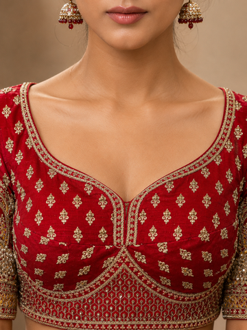 Ranas Luxury Red Wedding Lehenga for Bride