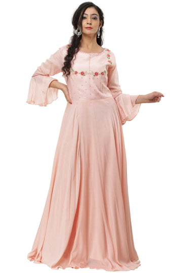 Ranas Peach Color Gown