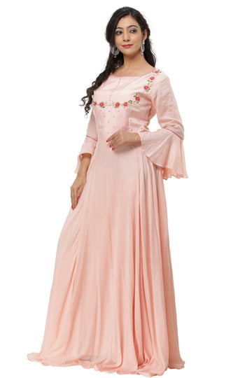 Ranas Peach Color Gown
