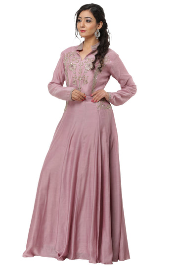 Ranas Movish Pink Chanderi Gown