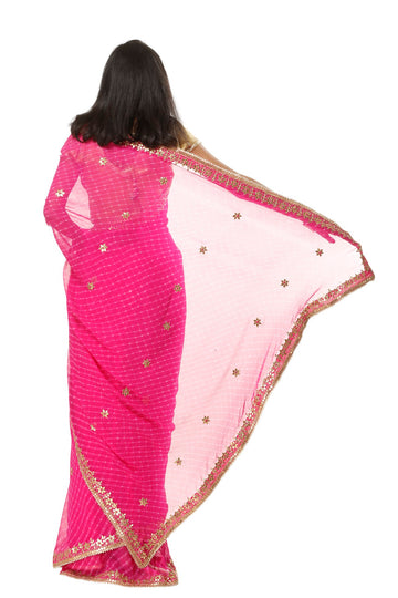 Ranas Rani Mothda Gota Patti Saree