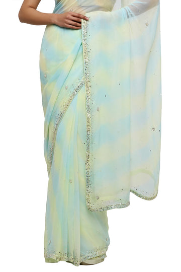 Ranas Pure Chiffon Leheriya Saree