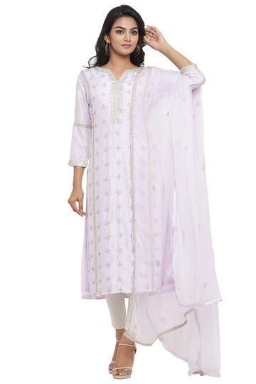 Ranas Mauve Color Chanderi Suit