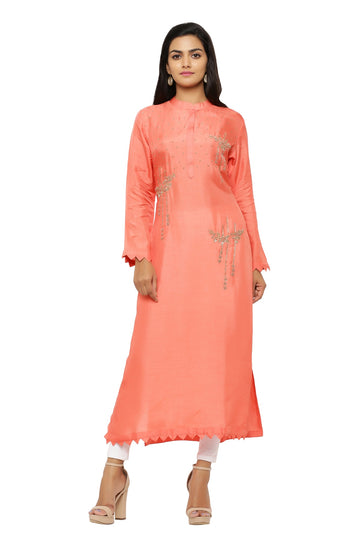 Ranas Peach Color Kurti