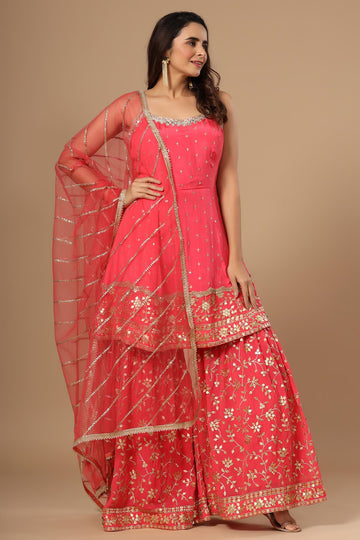 Ranas Fuscia Color Designer Sharara