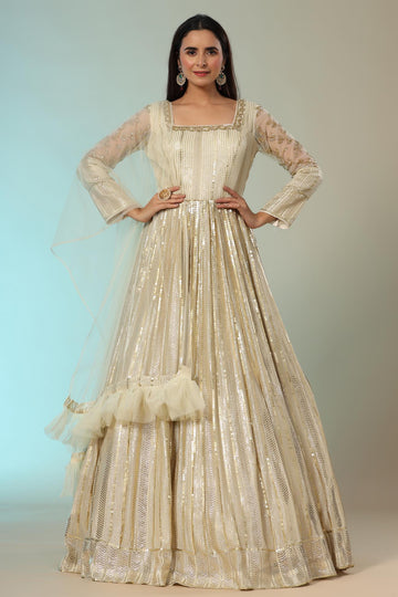 Ranas Off white Designer Gown