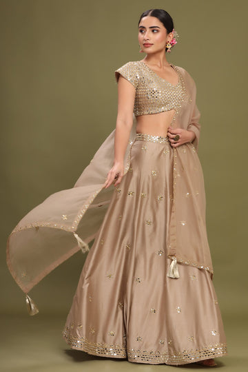 Ranas Brown Color Designer Lehenga