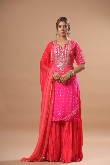 Ranas Rani shaded color Garara Set