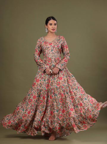 Ranas Printed Gown