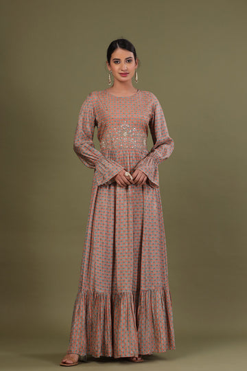 Ranas Printed Gown