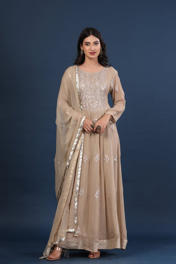 Ranas Beige Color Gown
