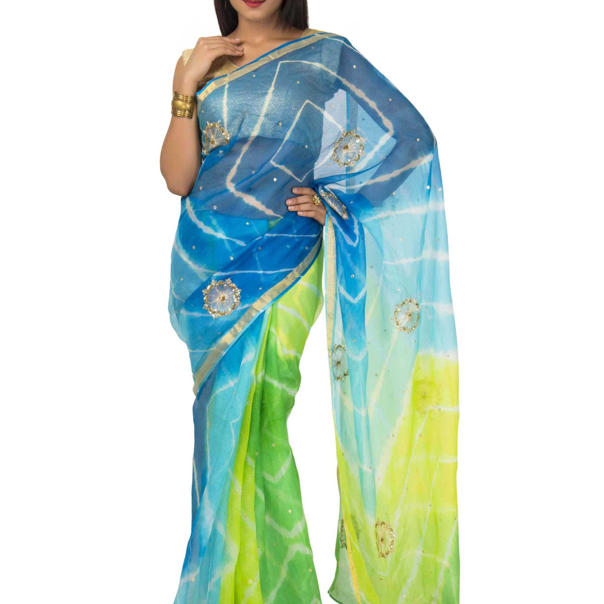 Kota silk Saree In Multi Color