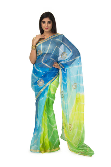 Kota silk Saree In Multi Color
