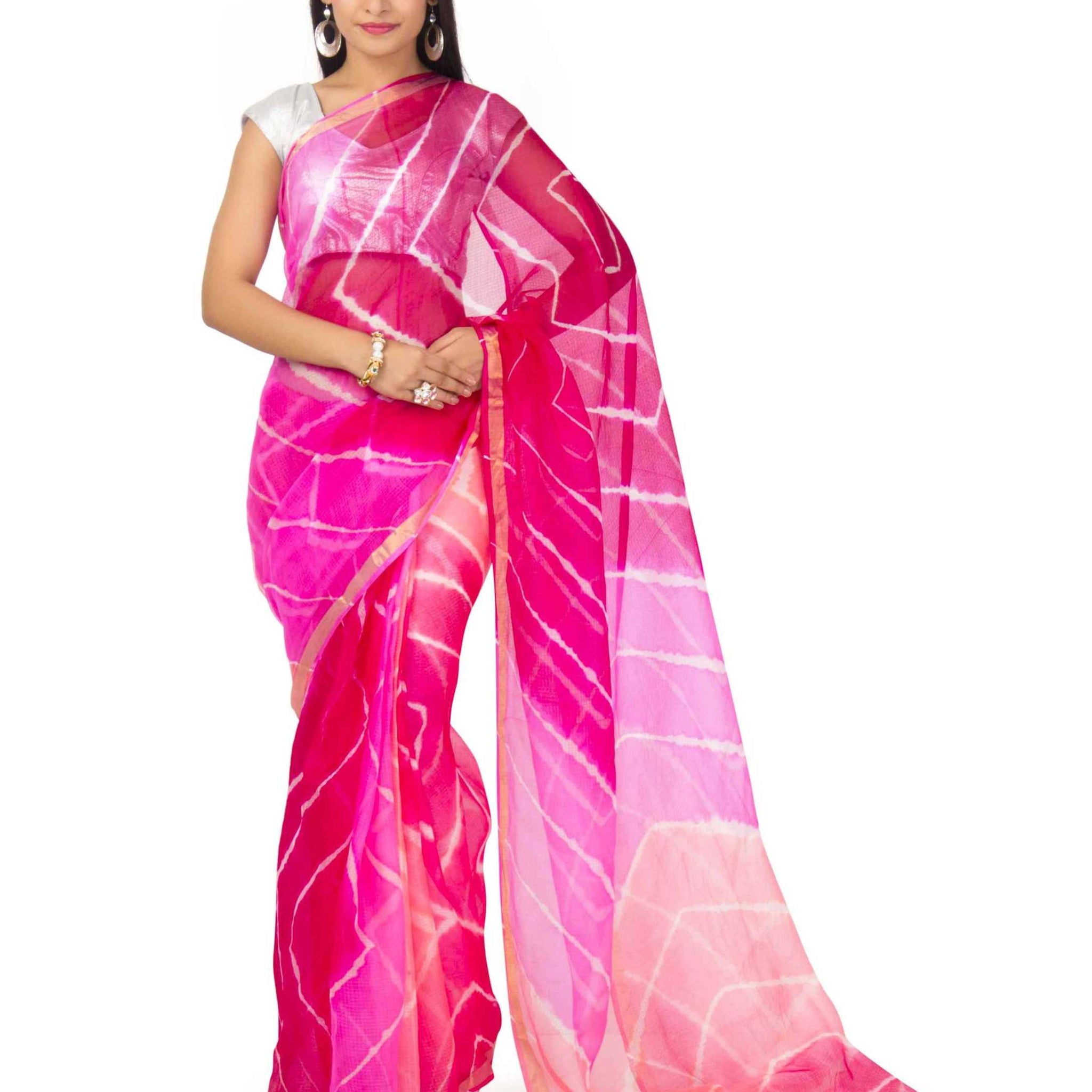 kota Silk Saree In Multi color