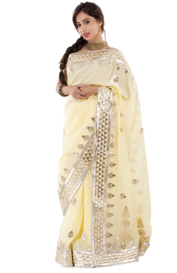 Ranas Yellow Color Gota Patti Saree