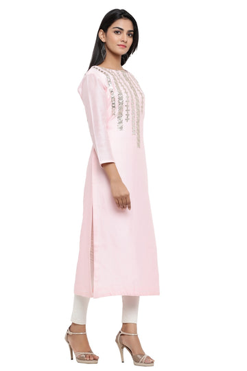 Ranas Pink Chanderi Kurti